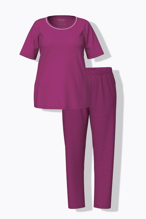 Produktbild Ulla Popken Pyjama, Zweiteiler, Punkte, Halbarm (42, 44)