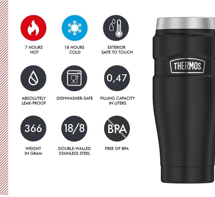 Actual product image Thermos Stainless King Insulating Cup (0.47 l)