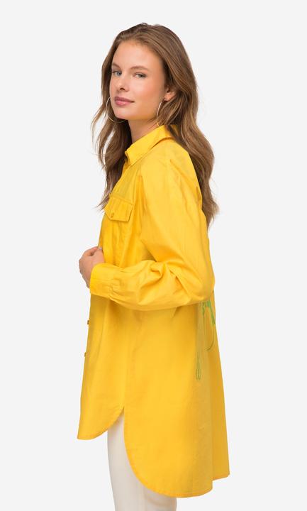 Actual product image Laurasøn Hemdbluse, Hemdkragen, gerundeter Saum, Langarm (L)