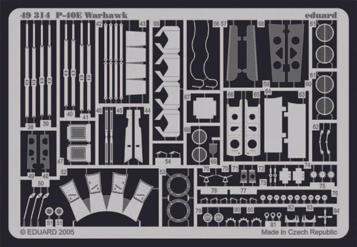 Immagine prodotto Eduard P-40E Warhawk per kit Hasegawa