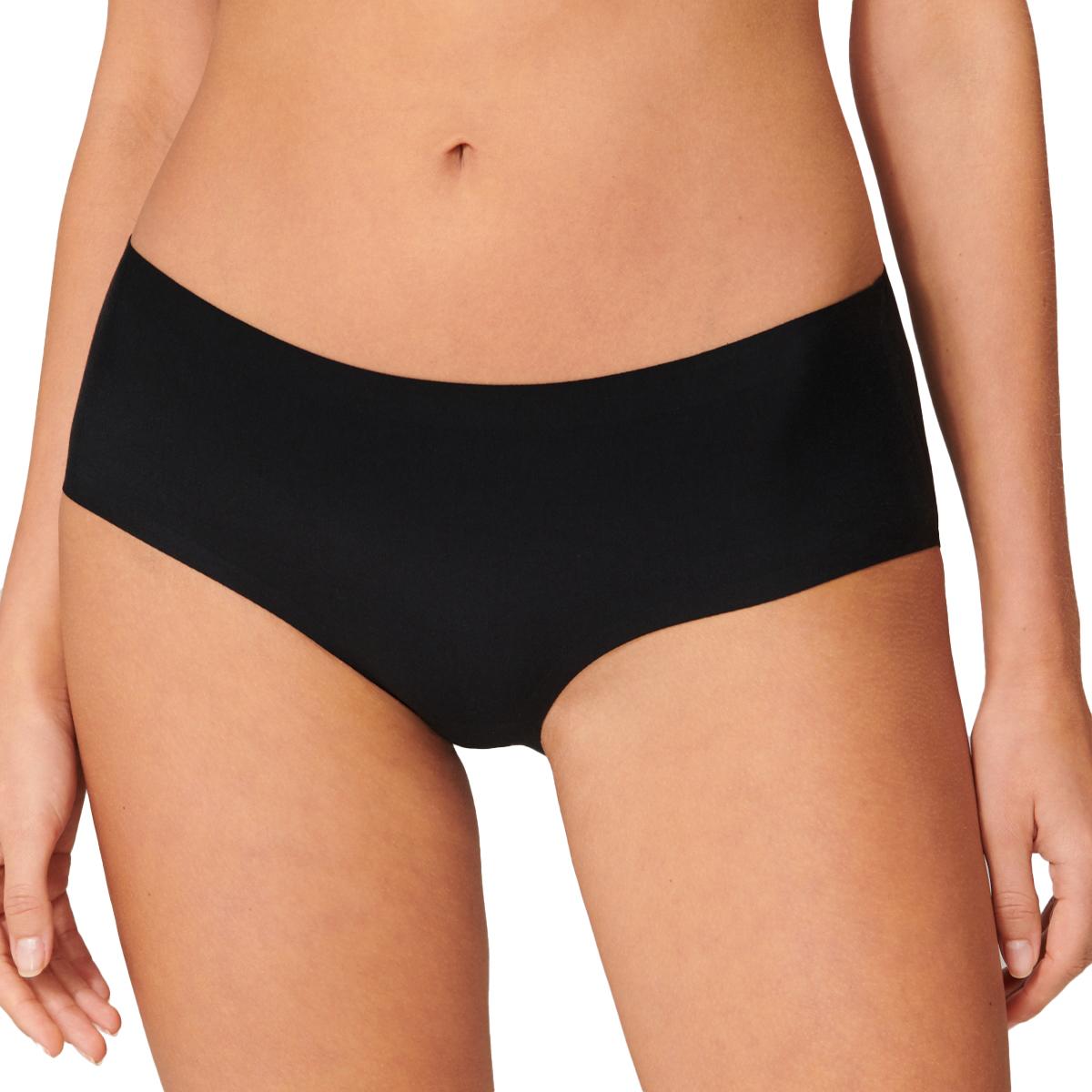 Thumbnail - Schiesser, Damen, Unterhosen, 3er Pack Invisible Cotton nahtloser Panty, Schwarz, (44, 3er Pack)