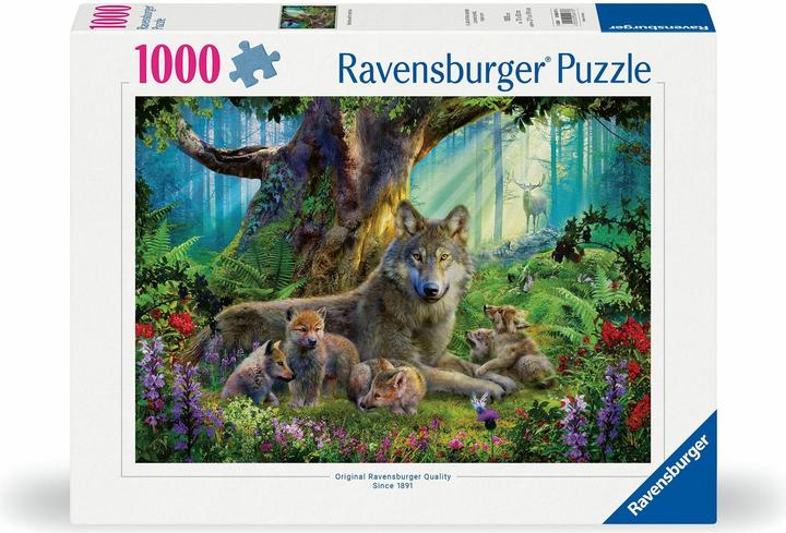 Actual product image Ravensburger Wolves in the forest (1000 pieces)