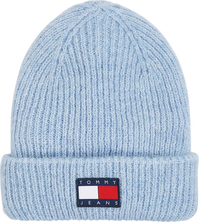 Actual product image Tommy Hilfiger TJW Soft Beanie Met Logo - Blauw - One Size (One size)