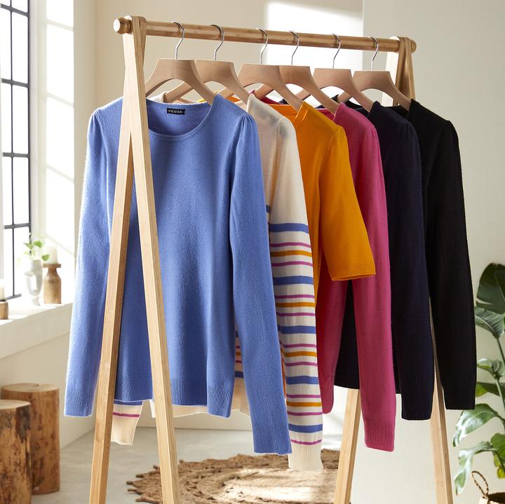 Produktbild Anne Weyburn Pullover mit rundem Ausschnitt (40)