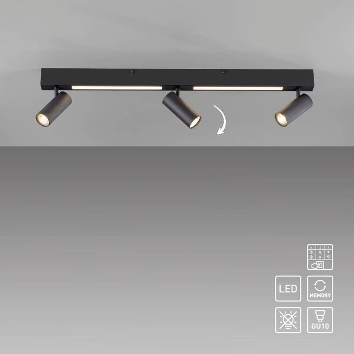 Produktbild Just Light LED Deckenlampe SCHÖNER WOHNEN-Kollektion DANTE Strahlerleiste dreh- schwenkbar, zusätz. Downlight (GU10)