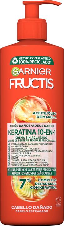 Garnier Fructis Keratin 10-in-1 Leave-In Cream 400 ml (400 ml)