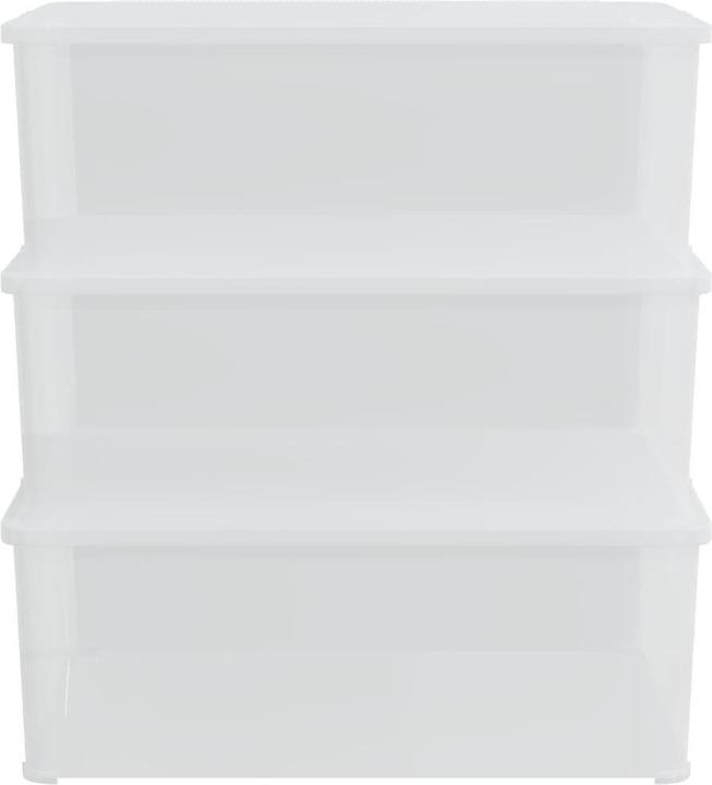 Produktbild vidaXL Kunststoff Aufbewahrungsbox (26 cm, 10 l, 3x)