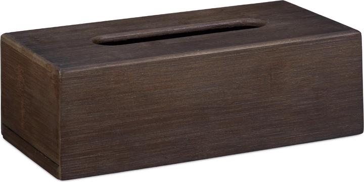 Actual product image Relaxdays Dark Brown Tissue Box
