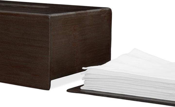 Actual product image Relaxdays Dark Brown Tissue Box