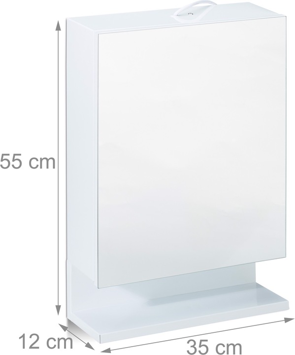 Immagine prodotto Relaxdays Mobile per specchio da bagno con presa di corrente (35 x 12 x 55 cm)