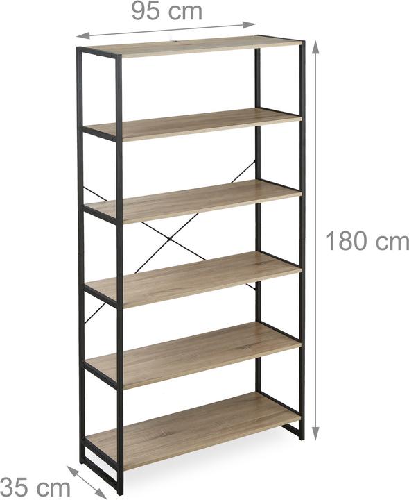 Productafbeelding Relaxdays Rechtopstaande plank (95 x 35 x 180 cm)