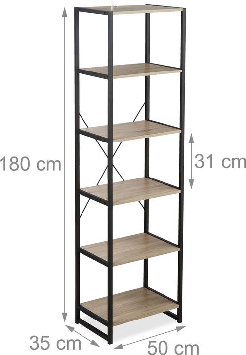 Productafbeelding Relaxdays Rechtopstaande plank (50 x 35 x 180 cm)