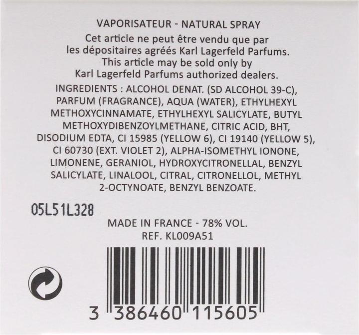 Actual product image Karl Lagerfeld Charles Paris 21 Rue Saint-Guillaume (Eau de parfum, 60 ml)