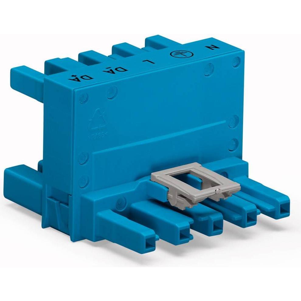 Wago Distributore di rete H Spina di rete, Cavo + Spina elettrica, Blu