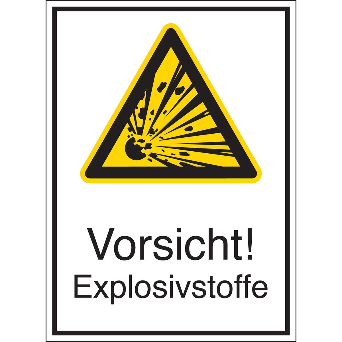 Brady STD-738-262X371-B-7527, Warnschilder - Vorsicht! Explosivstoffe (801287)
