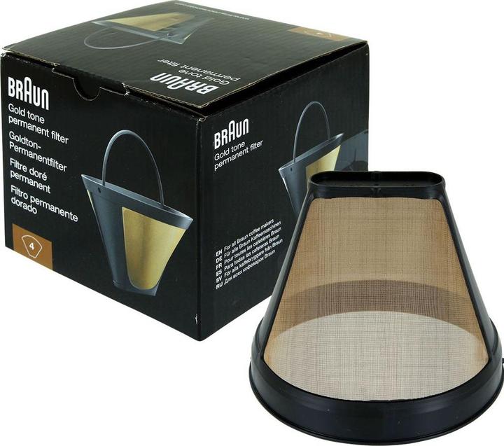 Actual product image Braun Gold-tone permanent filter BRSC002