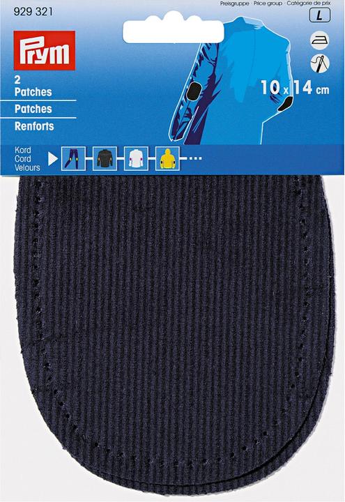 Produktbild Prym Patches Kord, marine Karte 2 Stk., aufbügelbar (2x)