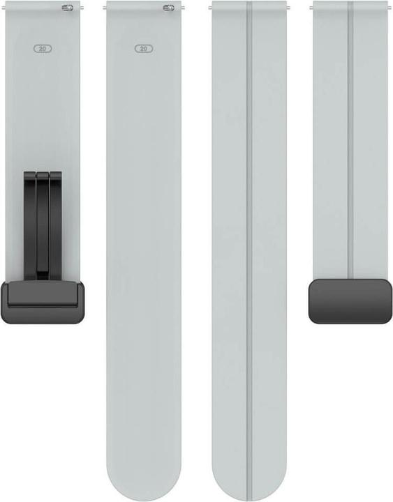 Produktbild Cover-Discount Silikon Ersatzarmband 20mm grau (20 mm, Silikon)