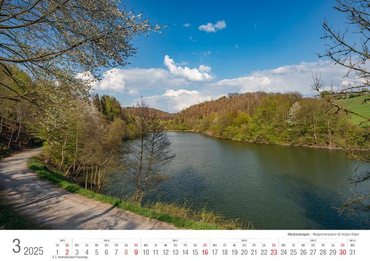 Immagine prodotto Hückeswagen 2025 calendario illustrato A3 paesaggio con rilegatura a spirale (A3)