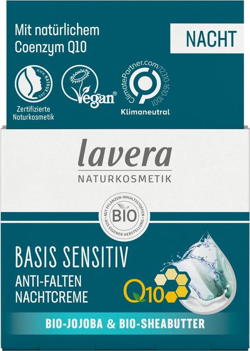 Immagine prodotto Lavera Crema Notte Antirughe Q10 base sensibile (50 ml)