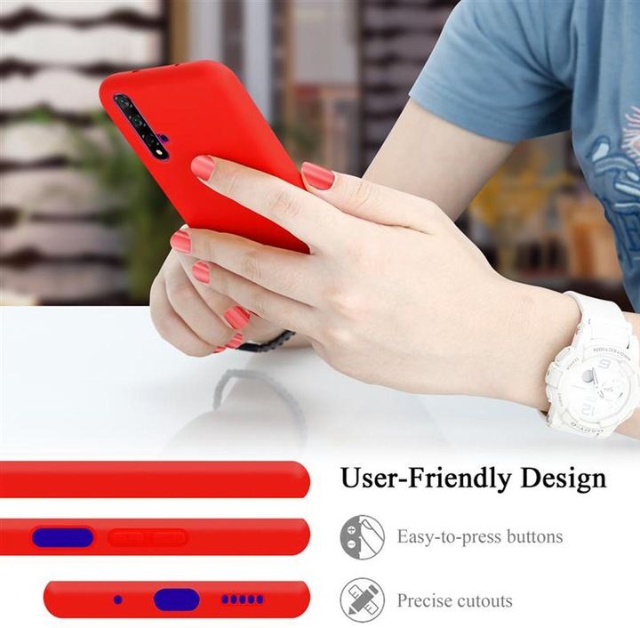 Immagine prodotto Cadorabo Copertura della cassa del silicone liquido TPU (K20, Huawei Nova 5T, TCL 20S)