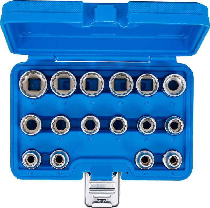 Produktbild BGS Steckschlüssel-Einsatz-Satz (8 mm, 9 mm, 10 mm, 11 mm, 12 mm, 13 mm, 14 mm, 15 mm, 16 mm, 17 mm, 18 mm, 19 mm, 20 mm, 21 mm, 22 mm, 24 mm)