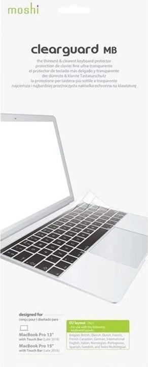 Immagine prodotto Moshi ClearGuard MB Keyboard Protector per MB 12/Pro 13 (Thunderbolt 3/USB-C senza Touch Bar, EU)