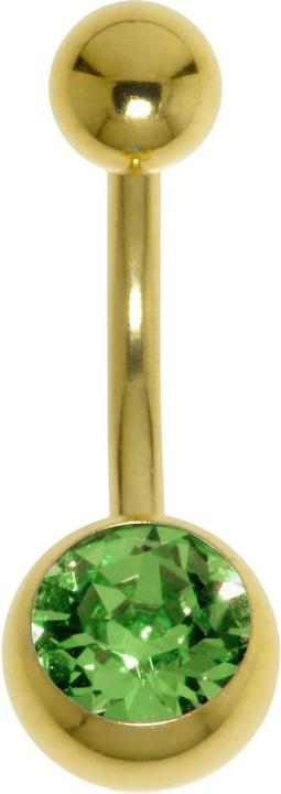 Immagine prodotto Bijouteria Piercing ventre (Rivestimento in PVD (colore oro), Cristallo premium, Acciaio chirurgico 316L)