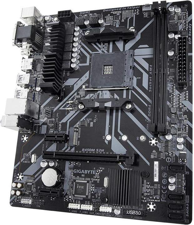 Produktbild Gigabyte B450M S2H (AM4, AMD B450, mATX)
