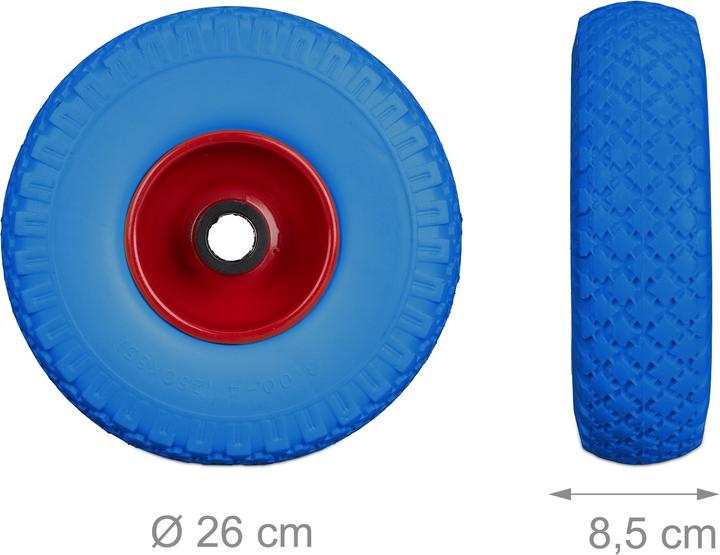 Actual product image Relaxdays Solid Rubber Hand Truck Tyre Set of 2 (100 kg)