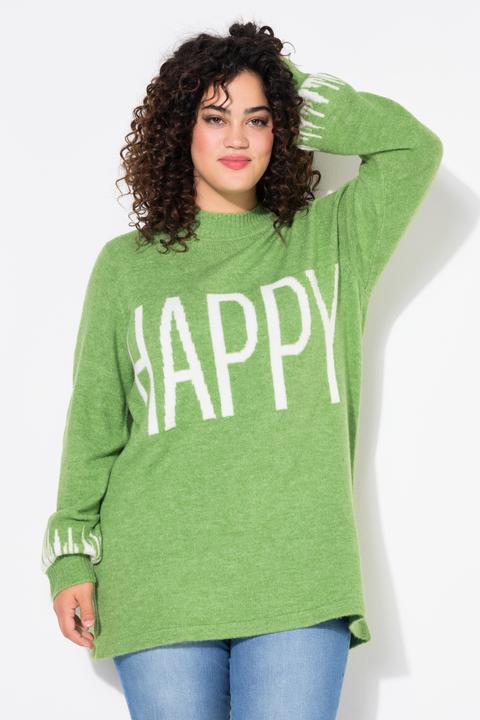 Produktbild Angel of Style Pullover, HAPPY-Statement, Ballon-Langarm (46, 48)