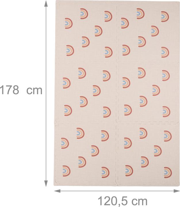 Actual product image Relaxdays 6x play mat (60 x 60 cm)