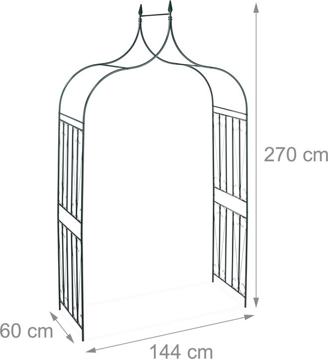 Produktbild Relaxdays Rosenbogen (60 cm, 144 cm)
