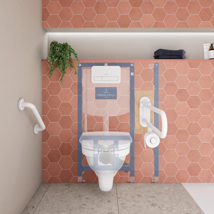 Immagine prodotto Villeroy & Boch Sedile WC ViCare ViCare, con meccanismo di chiusura morbida e sedile rimovibile AntiBac