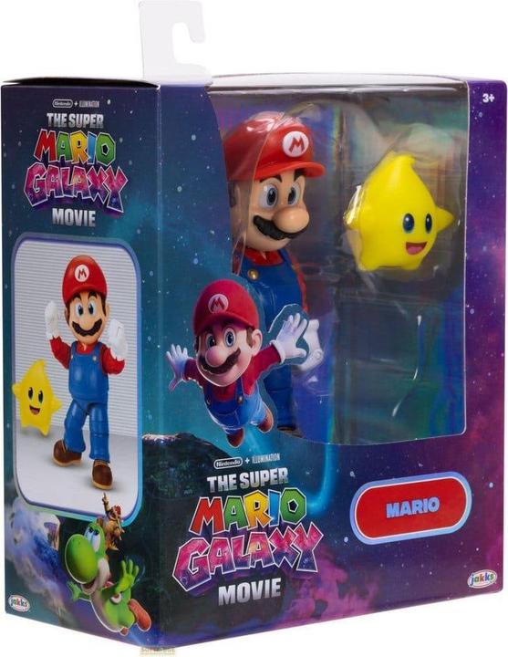 Actual product image Jakks Pacific Super Mario Galaxy, le film figurine Mario 13 cm