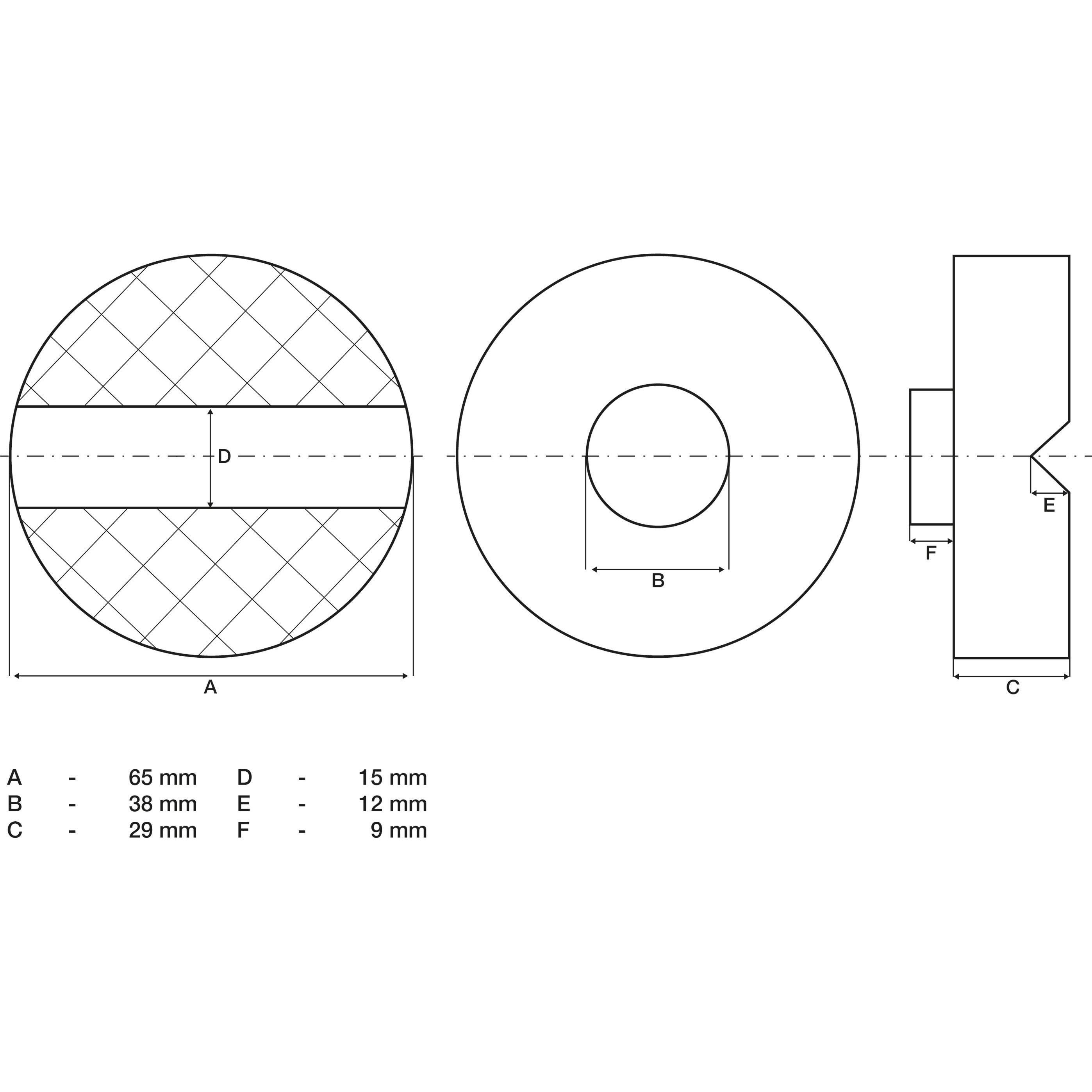 Thumbnail - BGS, Wagenheber, Gummiauflage für Wagenheber 65 x 38 mm