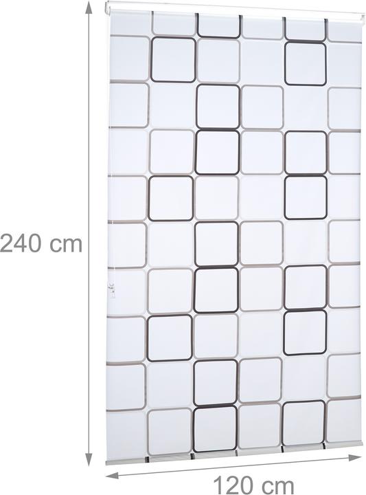 Immagine prodotto Relaxdays Tenda a rullo SQUARE (120 x 5 x 240 cm)