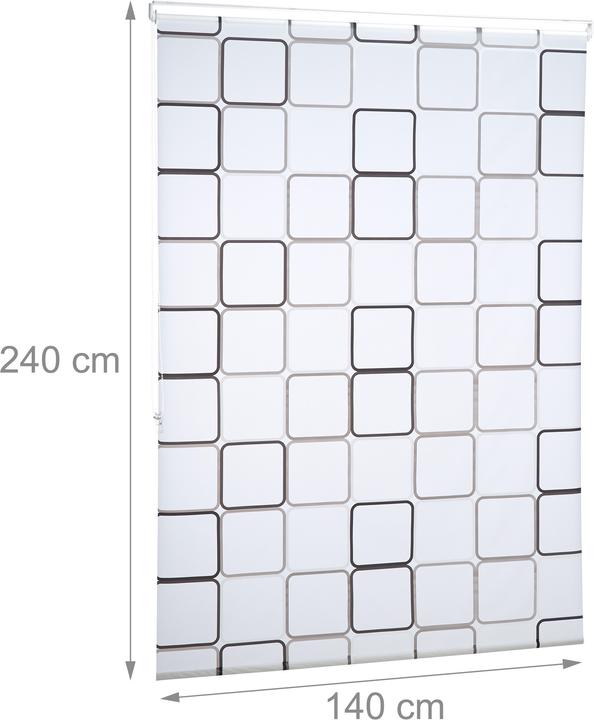 Immagine prodotto Relaxdays Tenda a rullo SQUARE (140 x 5 x 240 cm)