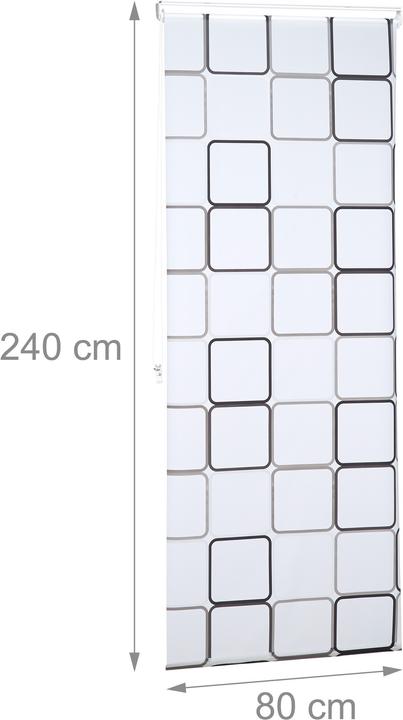 Immagine prodotto Relaxdays Tenda a rullo SQUARE (80 x 5 x 240 cm)