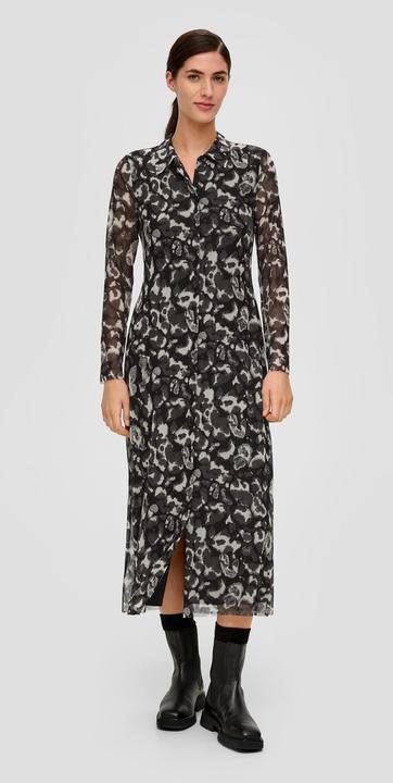 Produktbild s.Oliver Hemdblusenkleid aus Mesh (34)