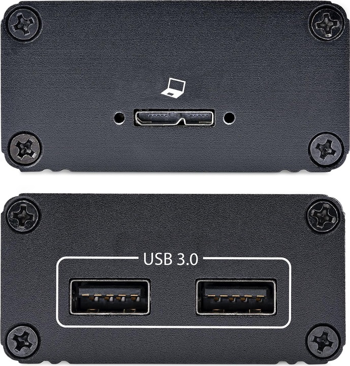 Produktbild StarTech com 2-Port USB 3.0 Extender over OM3 Multimode Fiber - LC/LC - 2x 5Gbps USB-A Hub - 350m (1 (USB-A, 2 Ports)