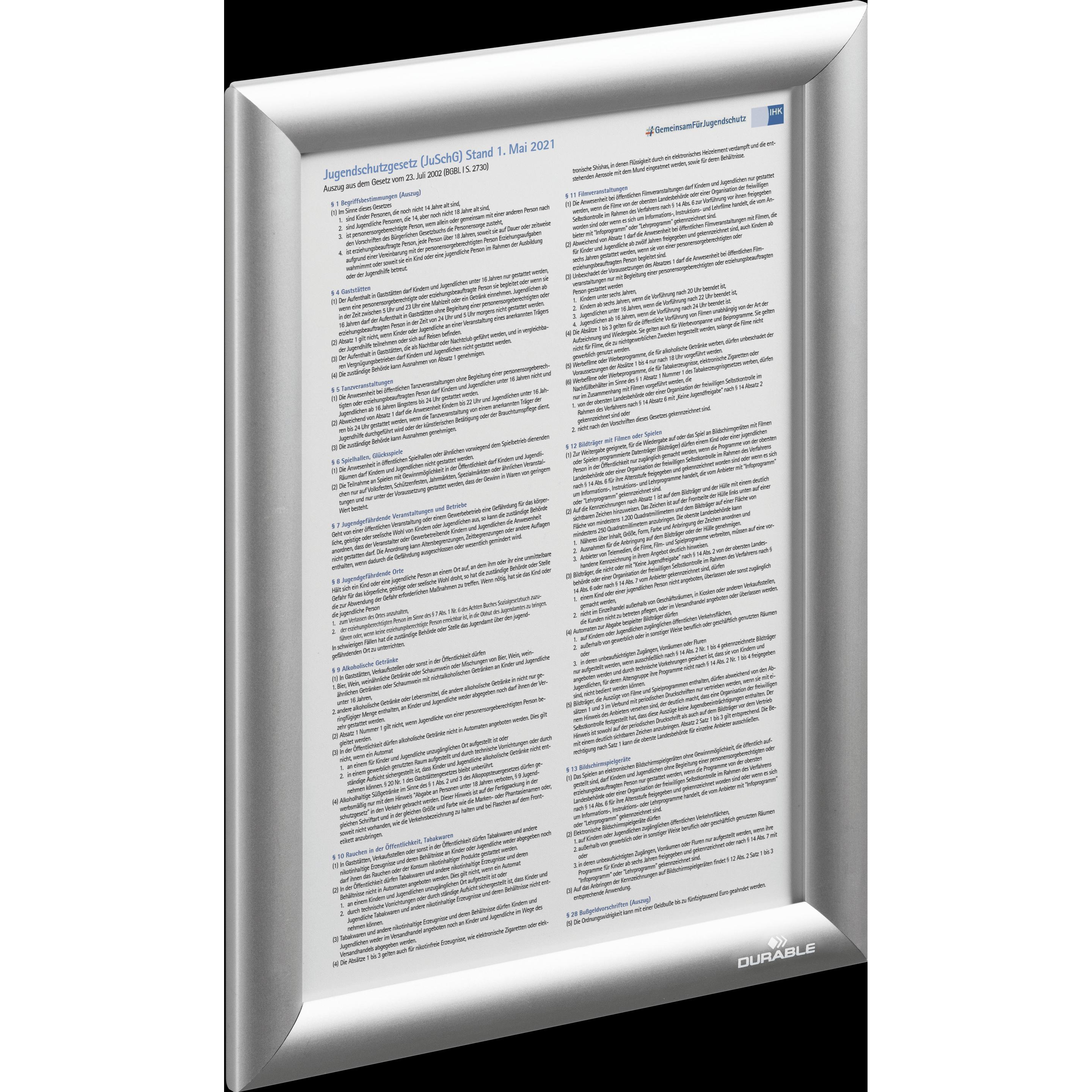 Thumbnail - Durable, Informationsschild, Klapprahmen