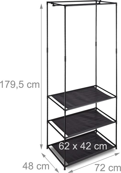 Immagine prodotto Relaxdays Scaffali appendiabiti, aperti e pieghevoli