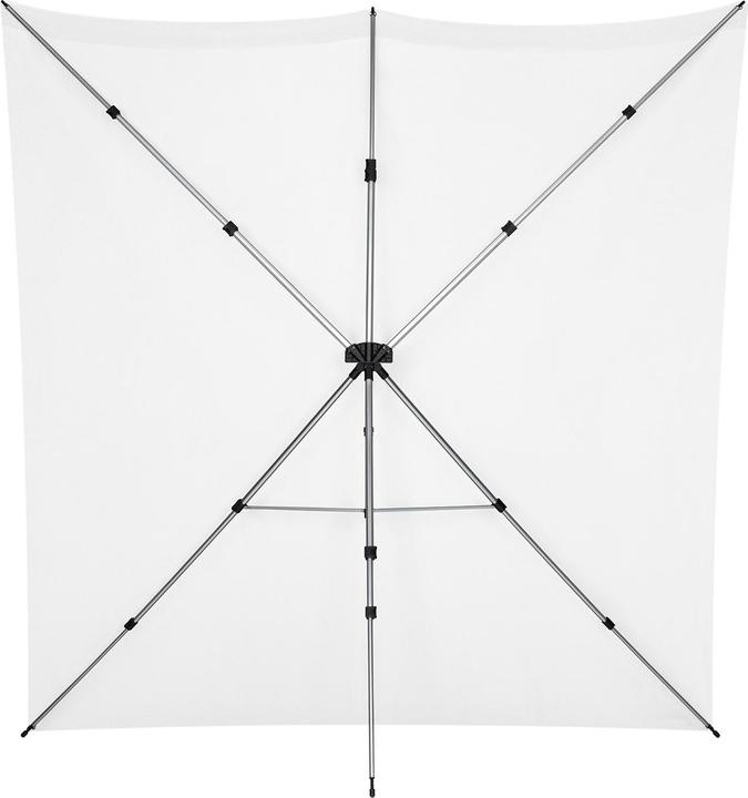 Actual product image Westcott X-Drop Pro - High-Key White (8' x 8') Wrinkle-Resistant Backdrop Kit, 2.4x2.4m (240 cm, 240 cm)