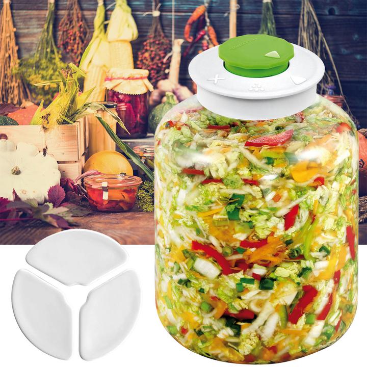 Actual product image Tescoma Fermentation jar with vent valve & 3 fermentation weights, 5 litres (1 pcs., 5 l)
