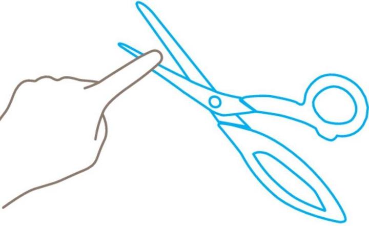 Actual product image Martor 567001.00 Sicherheitsschere Blau (8.50 cm)