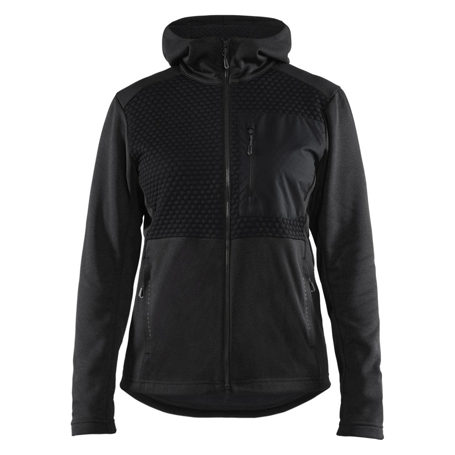 Blakläder, Damen, Pullover, Sweatshirt Mit Reissverschluss Und Kapuze, Damen, Schwarz, (S)