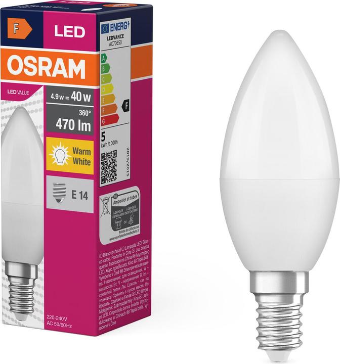 Image du produit Osram LED Value Classic B (E14, 470 lm, 10x)