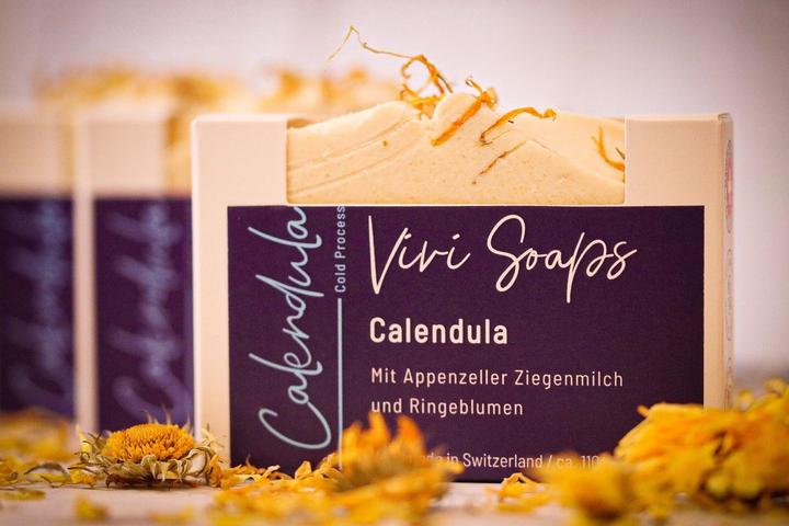 Image du produit Vivi Soaps Calendula - Savon au lait de chèvre (Savon dur)
