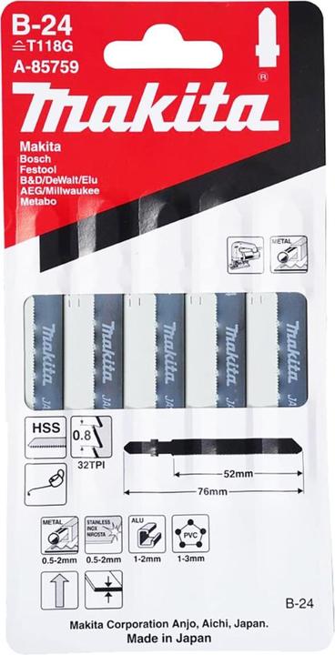 Image du produit Makita Lame de scie sauteuse B-24 A-85759 5